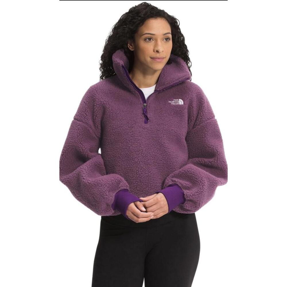 The North Face Cozy Purple Teddy Jacket